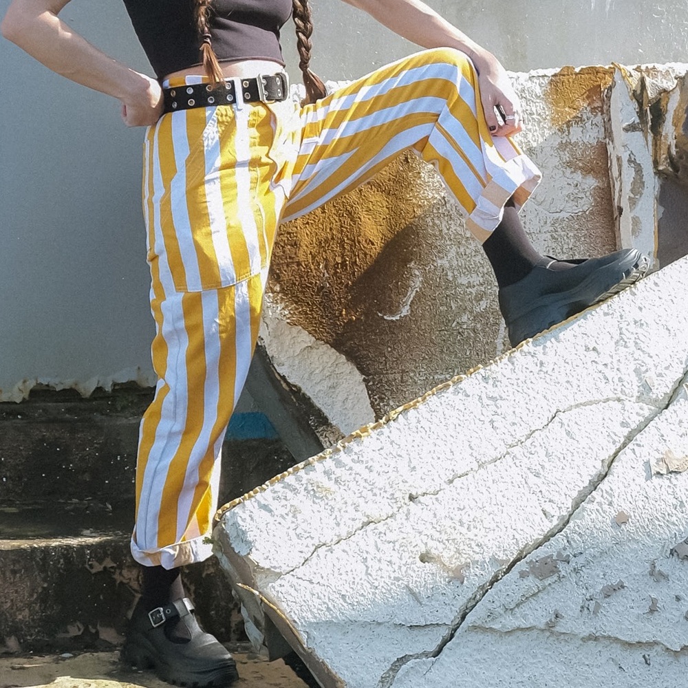Big Bud Press striped work pants xs
